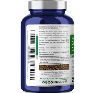 Foto 3 | Foto 3 | Suplemento De Extracto De Semilla De Apio Nusapure 3750 Mg 240 Cápsulas - Venta Internacional.