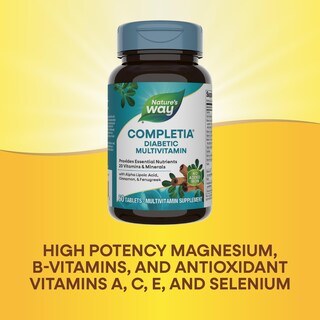 Foto 4 | Foto 4 | Suplemento Multivitamínico Para Diabéticos Completia De Nature's Way, 60 Comprimidos - Venta Internacional.