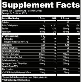 Foto 2 | Foto 2 | Pre Entrenamiento Ryse Up Supplements Godzilla Pre Entreno 40 Servicios