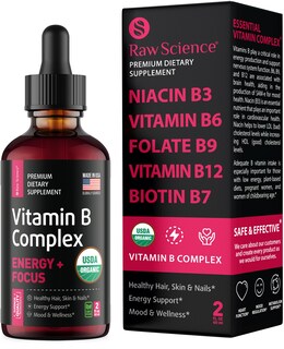 Foto 1 | Foto 1 | Suplemento: Complejo Líquido De Vitamina B Raw Science, 60 Ml - Venta Internacional.