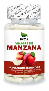 Foto 1 | Foto 1 | Suplemento Natsa Vinagre de Manzana 100 Cápsulas