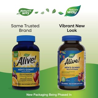 Foto 2 | Foto 2 | ¡multivitamínico Nature's Way Alive! Gominolas Diarias Para Hombre, 150 Unidades - Venta Internacional.