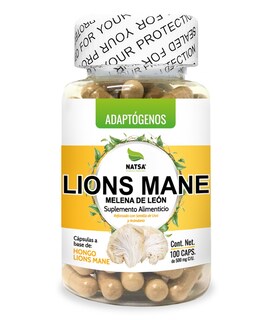 Foto 1 | Foto 1 | Suplemento Alimenticio Melena de León Lions Mane Natsa 100 Cápsulas