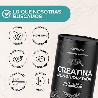 Foto 4 | Foto 4 | Suplemento Alimenticio Quotidien Creatina Monohidratada Micronizada 450g