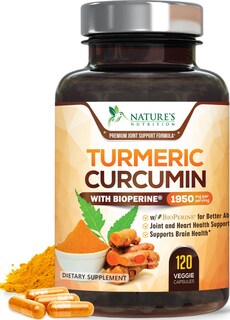 Foto 1 | Foto 1 | Suplemento Nature's Nutrition, Cúrcuma Y Curcumina, 1950 Mg - Venta Internacional.