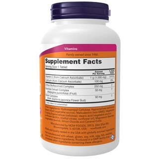 Foto 2 | Foto 2 | Complemento De Vitamina C-1000 De Supplements Now, 180 Comprimidos - Venta Internacional.