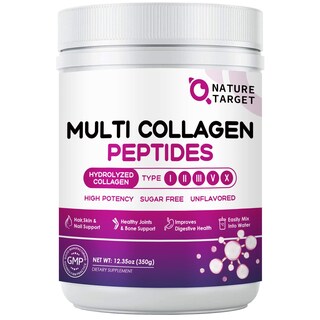 Foto 1 | Foto 1 | Péptidos de Colágeno en Polvo Nature Target Multi Type I, Ii, Iii, V, X 350 g - Venta Internacional