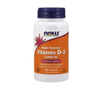Foto 1 | Foto 1 | Suplemento Now Vitamina D3 1000 Iu 180 Cápsulas Softgel