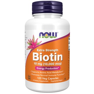 Foto 1 | Foto 1 | Suplemento Now Biotina 10 Mg Extra Strength 120 Cápsulas - Venta Internacional