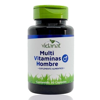 Foto 1 | Foto 1 | Multivitaminas Vidanat para Hombre 30 Cápsulas