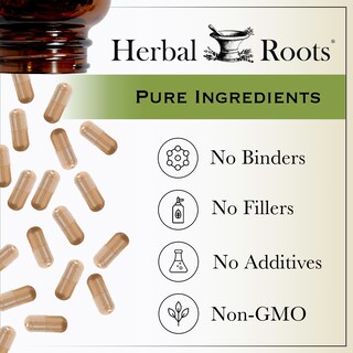 Foto 6 | Foto 6 | Suplemento Herbal Roots En Polvo Orgánico De Raíz De Remolacha 60 Cápsulas - Venta Internacional.