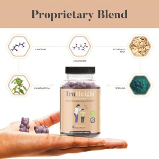 Foto 3 | Foto 3 | Gominolas De Crecimiento Proheight Truheight Con Sabor A Uva Para Niños Mayores De 5 Años - Venta Internacional.