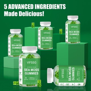 Foto 7 | Foto 7 | Gomitas De Musgo Marino Vifssg 3000 Mg Con Fucus Y Raíz De Bardana - Venta Internacional.