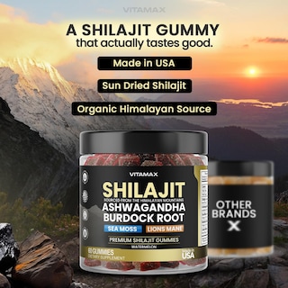 Foto 4 | Foto 4 | Suplemento Vitamax, Gomitas Orgánicas De Shilajit, 1000 Mg, 60 Unidades - Venta Internacional.