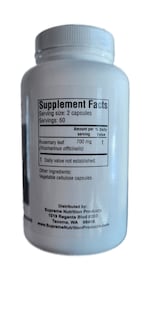 Foto 3 | Foto 3 | Supreme Nutrition Rosemary 120 Cápsulas Vegetarianas - Venta Internacional.