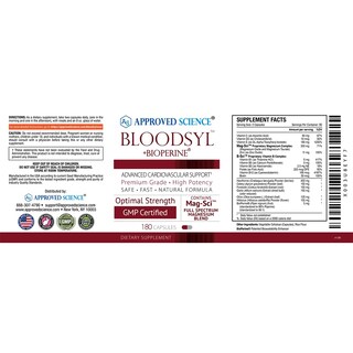 Foto 6 | Foto 6 | Suplemento Aprobado Por Science Bloodsyl 180 Cápsulas Veganas - Venta Internacional.