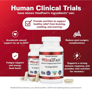 Foto 3 | Foto 3 | Complemente Healfast Complete Surgery & Lesiones Recovery - Venta Internacional.