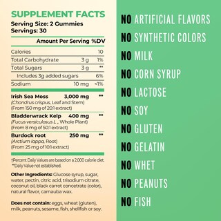 Foto 4 | Foto 4 | Gomitas Sea Moss Trueseamoss Con 60 Gomitas Irish Sea Moss - Venta Internacional.