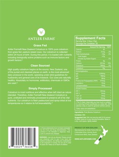 Foto 2 | Foto 2 | Colostrum Antler Farms 100% Puro De Nueva Zelanda, 450 G, 30 Porciones - Venta Internacional.