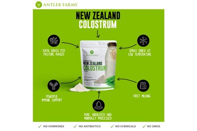 Foto 5 | Foto 5 | Colostrum Antler Farms 100% Puro De Nueva Zelanda, 450 G, 30 Porciones - Venta Internacional.