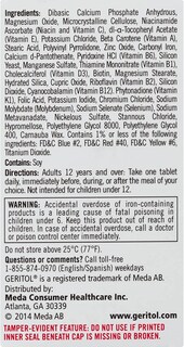 Foto 6 | Foto 6 | Suplemento Geritol Multivitamínico 2 Piezas de 100 Tabletas-Venta Internacional