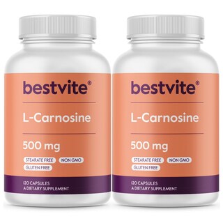 Foto 1 | Foto 1 | Suplemento Bestvite L-Carnosina 500 mg 2 Frascos de 120 Cápsulas C/U - Venta Internacional