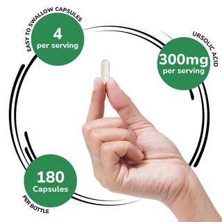 Foto 3 | Foto 3 | Suplemento Genex Fórmulas de Ácido Ursólico 300 mg 180 Cápsulas - Venta Internacional