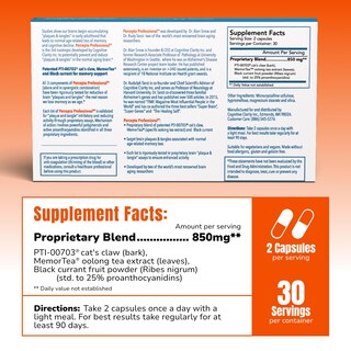 Foto 2 | Foto 2 | Suplemento Cerebral Percepta Professional 60 Cápsulas - Venta Internacional