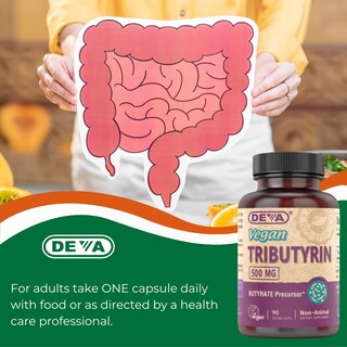 Foto 6 | Foto 6 | Suplemento Deva Vegan Tributirina 500 Mg 90 Cápsulas Paquete de 2 - Venta Internacional
