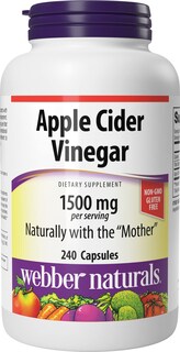 Foto 1 | Foto 1 | Suplemento Webber Naturals De Vinagre De Sidra De Manzana 1500 Mg 240 Cápsulas - Venta Internacional.