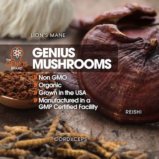 Foto 7 | Foto 7 | Suplemento Genius Mushroom Lions Mane, Cordyceps, Reishi, 90 Pastillas - Venta Internacional.