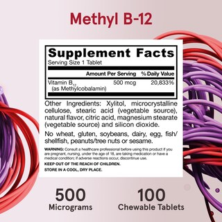 Foto 6 | Foto 6 | Suplemento De Metil B-12 De Jarrow Formulas, 500 Mcg, 100 Tabletas - Venta Internacional.