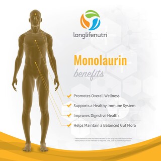 Foto 5 | Foto 5 | Suplemento Longlife Nutri Monolaurin 1500 Mg 200 Cápsulas - Venta Internacional.