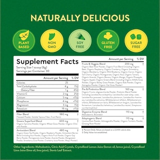 Foto 5 | Foto 5 | Mezclas Nutritivas Super Greens Powder 360 con Probióticos - Venta Internacional