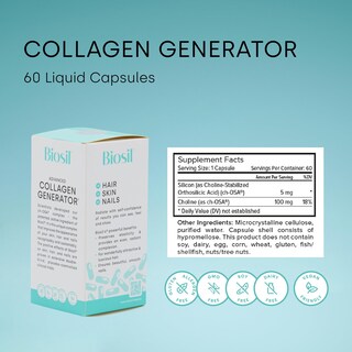 Foto 2 | Foto 2 | Suplemento Biosil Collagen Generator 60 Cápsulas Líquidas - Venta Internacional.