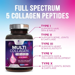 Foto 3 | Foto 3 | Suplemento De Péptidos De Colágeno Nature's Nutrition 180 Cápsulas - Venta Internacional.