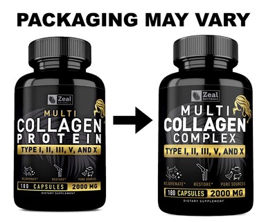 Foto 7 | Foto 7 | Píldoras De Colágeno Zeal Naturals Multi Type,,, 180 Cápsulas - Venta Internacional.