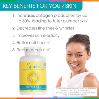 Foto 6 | Foto 6 | Cápsulas De Colágeno Sparkle Wellness Skin Boost 2500 Mg 180 Píldoras - Venta Internacional.