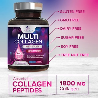 Foto 6 | Foto 6 | Suplemento De Péptidos De Colágeno Nature's Nutrition 240 Cápsulas - Venta Internacional.