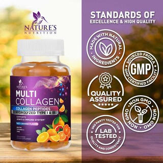 Foto 4 | Foto 4 | Gomitas De Colágeno Nature's Nutrition Con 2500 Mcg De Biotina, 60 Unidades - Venta Internacional.