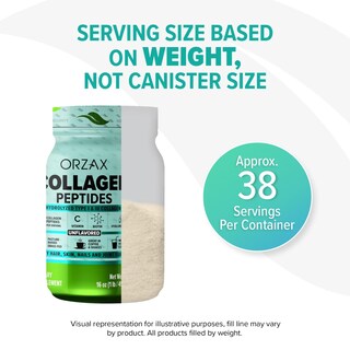Foto 6 | Foto 6 | Péptidos De Colágeno En Polvo Orzax 11 G Tipo I Y Iii Con Biotina 480 Ml - Venta Internacional.