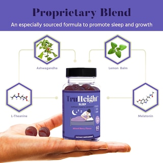 Foto 3 | Foto 3 | Gominolas Para Dormir Truheight Para Niños Y Adolescentes Con Melatonina 1 Mg, Ashwagandha - Venta Internacional.