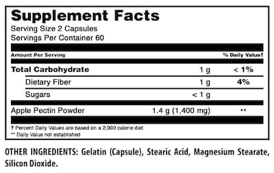 Foto 4 | Foto 4 | Suplemento Amazing Formulas, Pectina De Manzana, 1400 Mg, 120 Cápsulas - Venta Internacional.