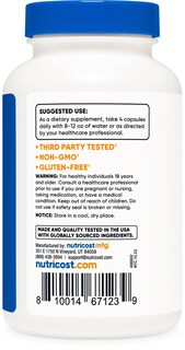 Foto 4 | Foto 4 | Suplemento Nutricost De Fosfatidilserina 400 Mg 120 Cápsulas - Venta Internacional.