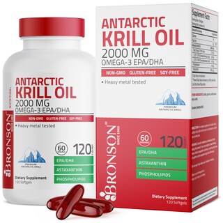 Foto 1 | Foto 1 | Suplemento De Aceite De Krill Antártico Bronson 2000 Mg 120 Cápsulas Blandas - Venta Internacional.