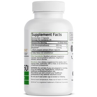 Foto 2 | Foto 2 | Suplemento Bronson Dim De 200 Mg De Diindolimetano Con Bioperine 60 Cápsulas - Venta Internacional.