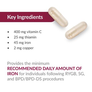 Foto 6 | Foto 6 | Suplemento Bariatric Advantage Iron 45 Mg Con Vitamina C 60 Unidades - Venta Internacional.