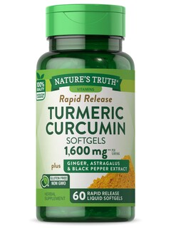 Foto 1 | Foto 1 | Suplemento De Curcumina De Cúrcuma De Nature's Truth 1600 Mg 60 Cápsulas Blandas - Venta Internacional.