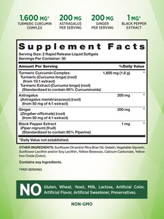 Foto 2 | Foto 2 | Suplemento De Curcumina De Cúrcuma De Nature's Truth 1600 Mg 60 Cápsulas Blandas - Venta Internacional.