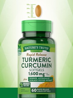 Foto 5 | Foto 5 | Suplemento De Curcumina De Cúrcuma De Nature's Truth 1600 Mg 60 Cápsulas Blandas - Venta Internacional.